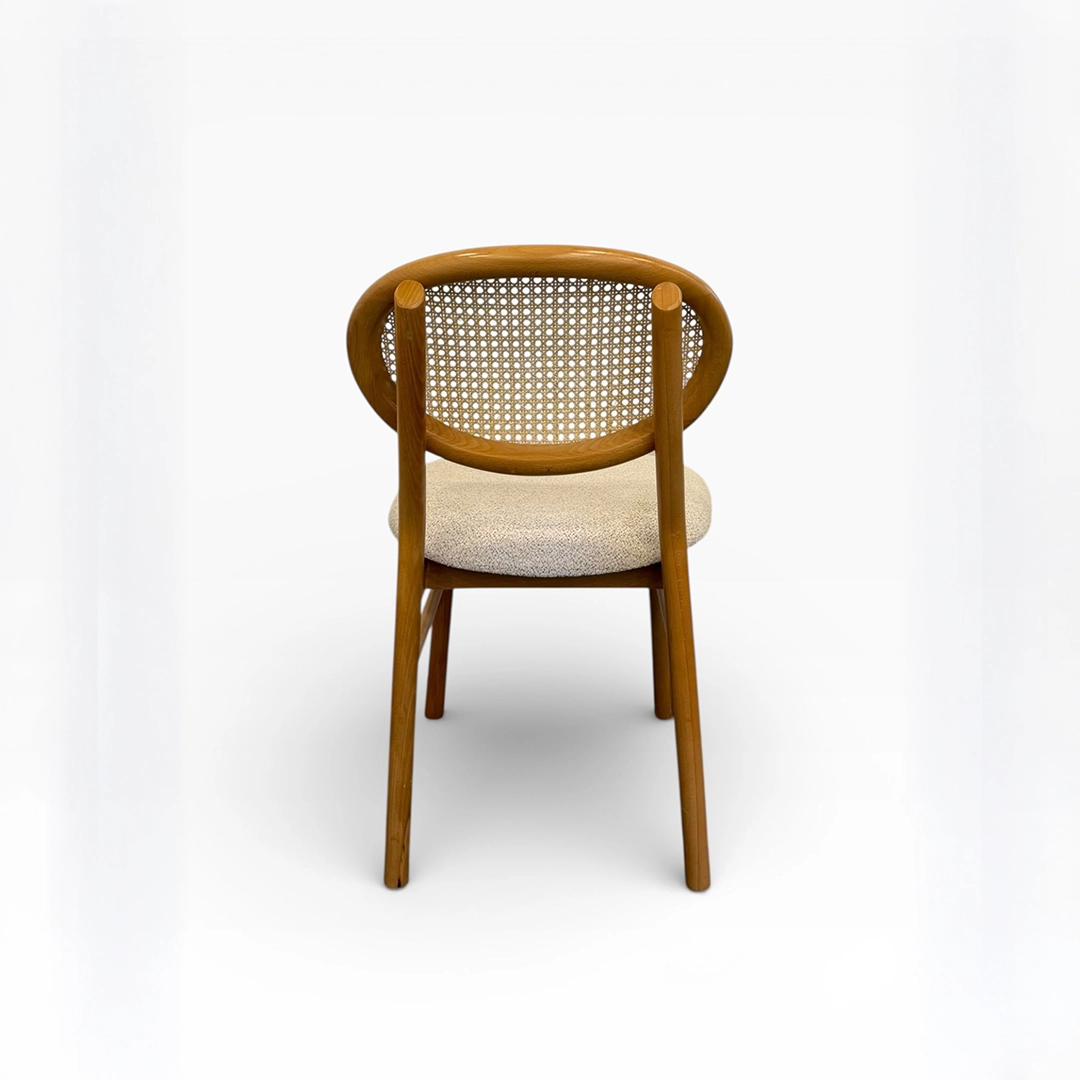 Miami Ahşap Sandalye | Hasır Detaylı Modern Yemek Sandalyesi